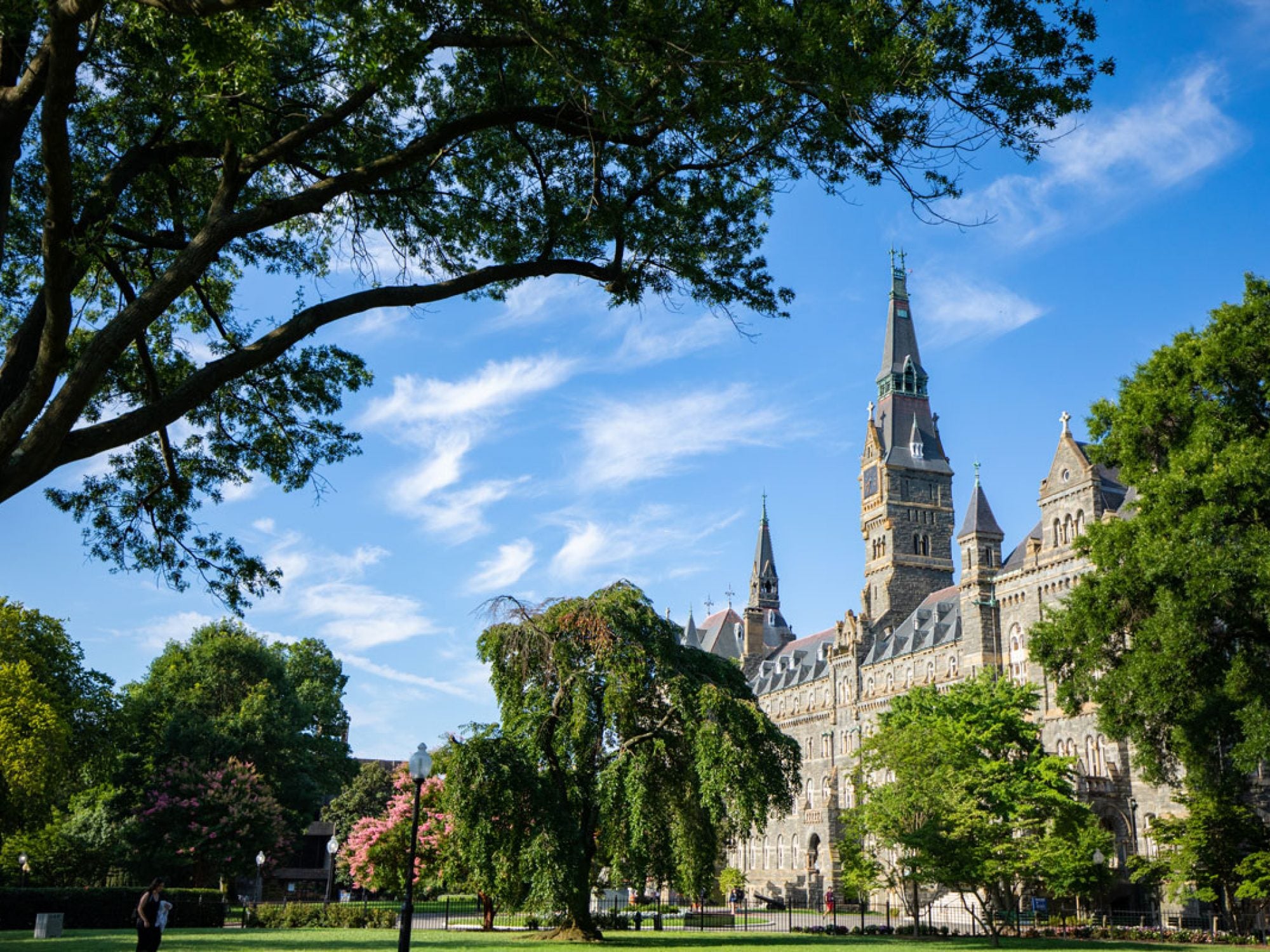 healy hall summer morning
